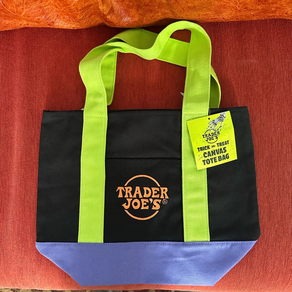 Trader Joe's Canvas Halloween mini-Tote Bag